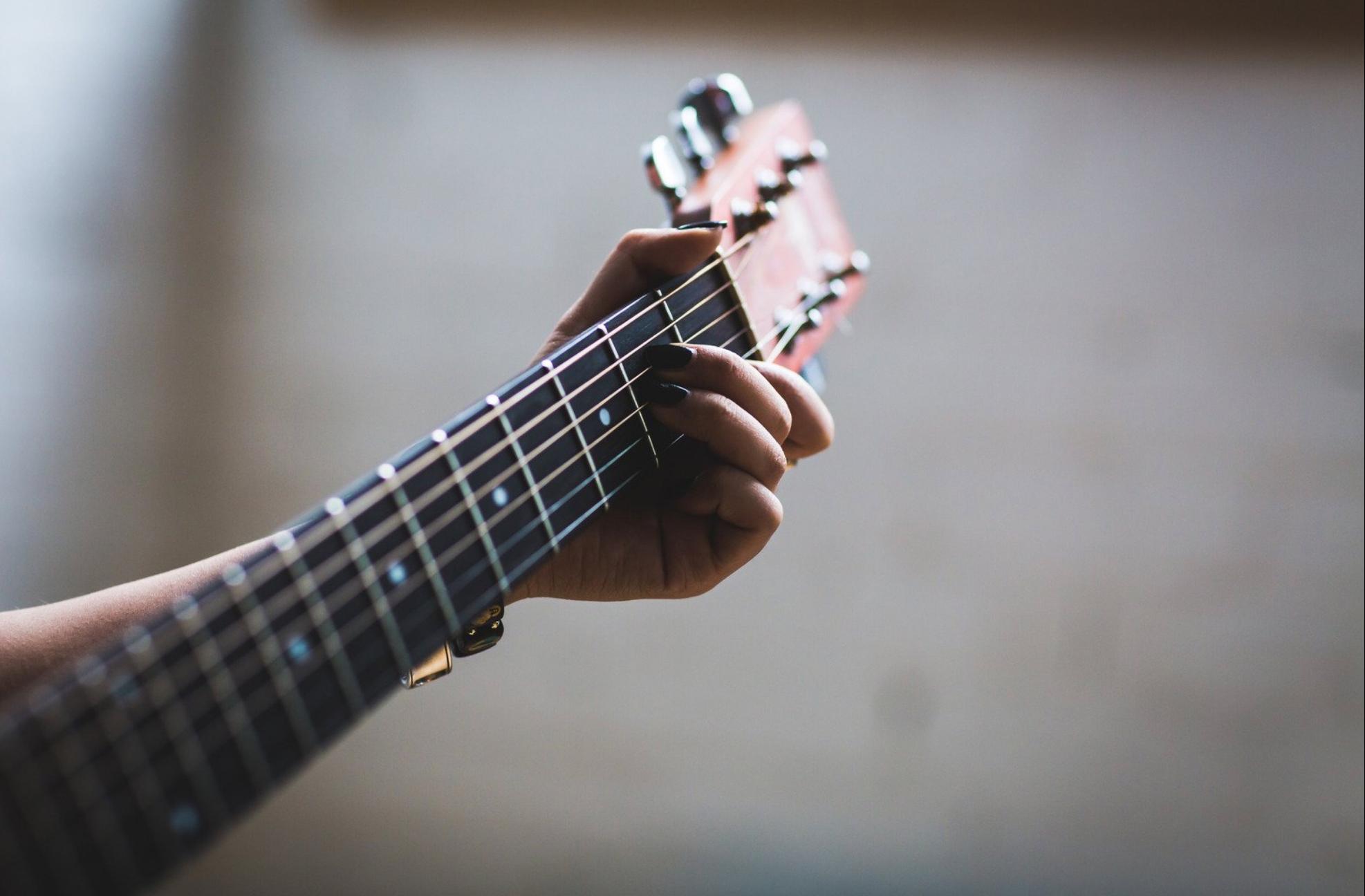 guitar being played