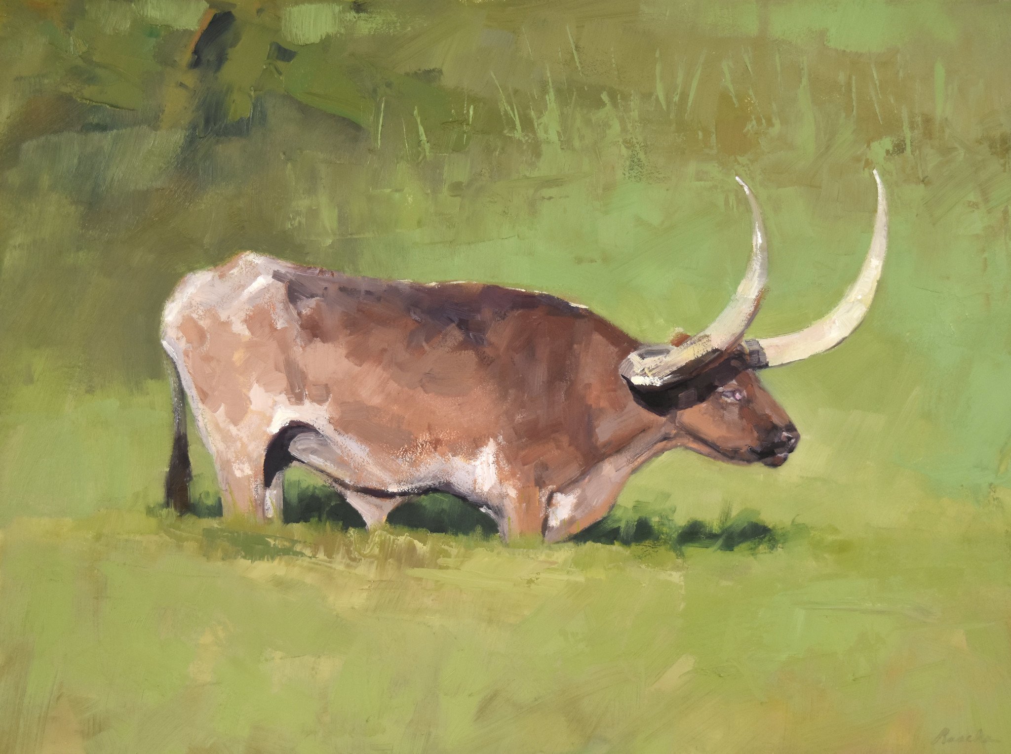 painting of a bull