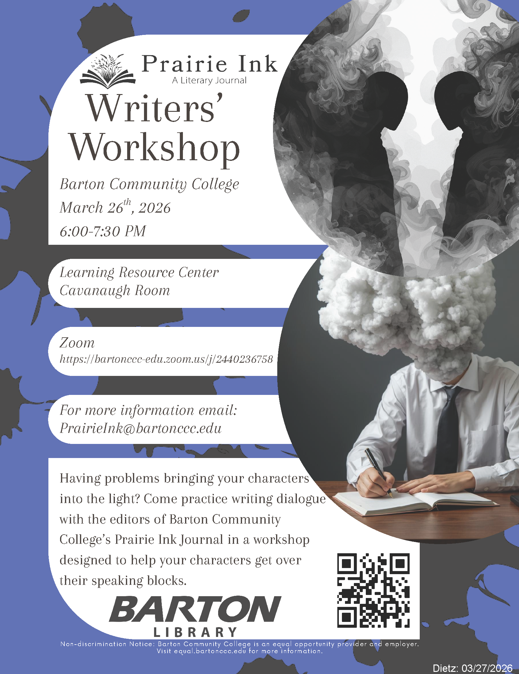 flier with a guy with smoke coming out of his head