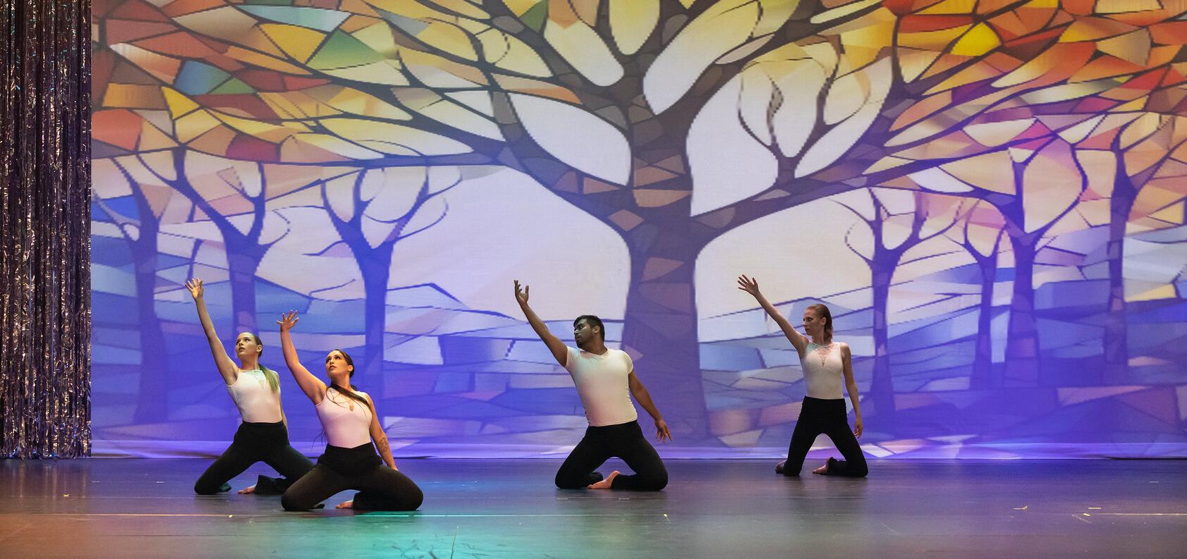 Barton dancers during a performance